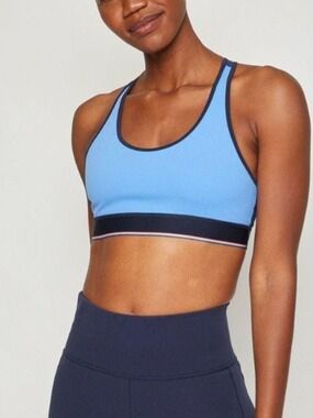 Four Laps Circuit Sports Bra - Cornflower Navy